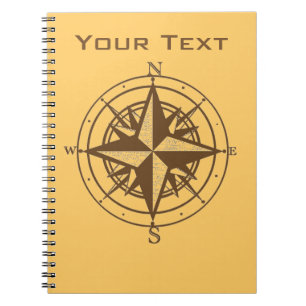 Vintager Kompass Notizblock