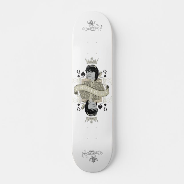 Vintager KöniginSkateboard Skateboard (Vorne)