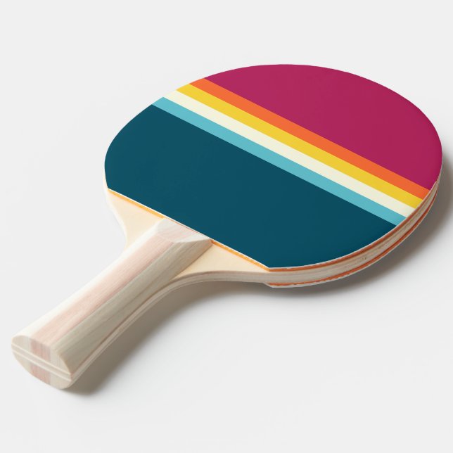 Vintager Kontrast Tischtennis Schläger (Rückseitenansicht)