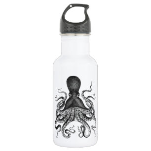 Vintager Kraken Edelstahlflasche