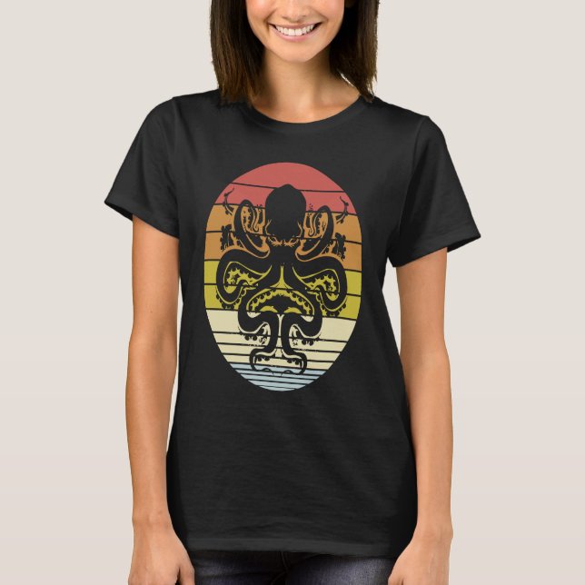 Vintager Kraken T-Shirt (Vorderseite)