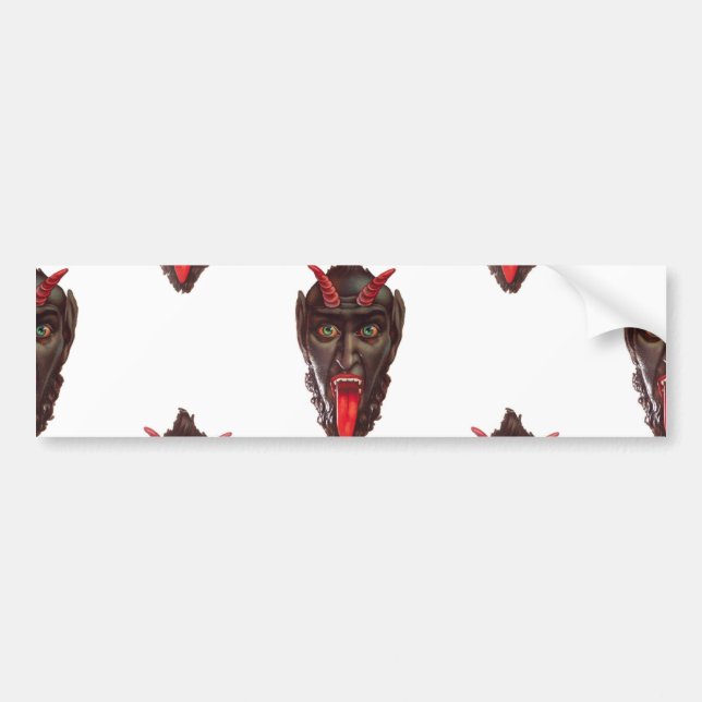 Vintager Krampus Autoaufkleber (Vorne)