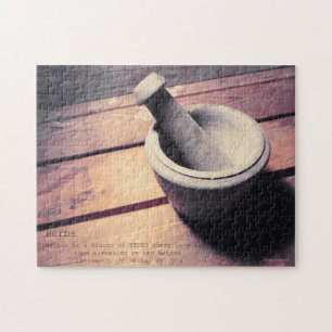 Vintager Kräuterstein Pestle & Mortar Retro Inspir