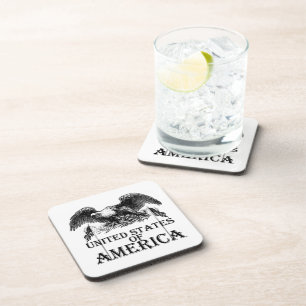 Vintager Kriegsadler Getränkeuntersetzer