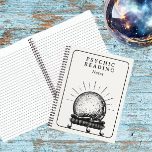 Vintager Kristallball Psychischer Medium Tarot Rea Notizbuch