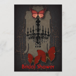 Vintager Kronleuchter aus Steampunker-Glattbutterf Einladung