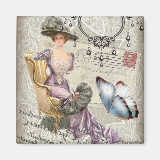 Vintager Kronleuchter Magnet (Vorne)