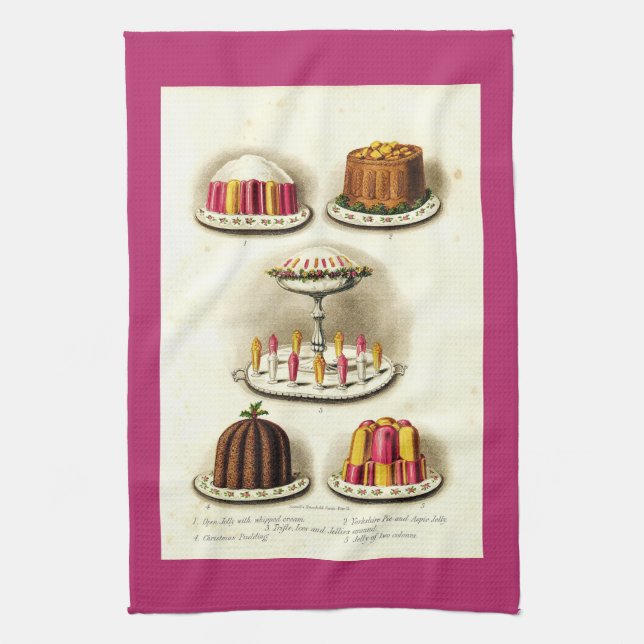 Vintager Kuchen Geschirrtuch (Vertikal)
