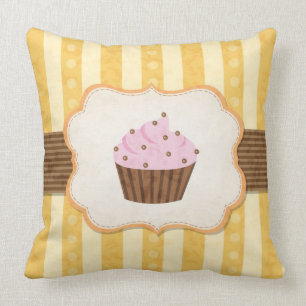 Vintager Kuchen-Hintergrund Kissen