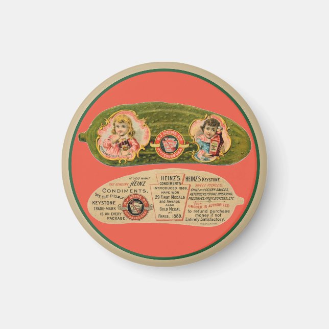 Vintager Küchenetikett-Magnet Magnet (Vorne)