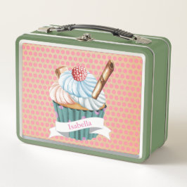 Vintager Kuchenkuchen Metall Brotdose