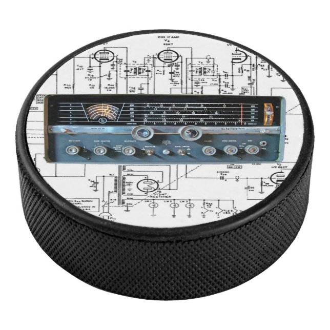 Vintager Kurzer Wave-Funkempfänger Eishockey Puck (3/4)