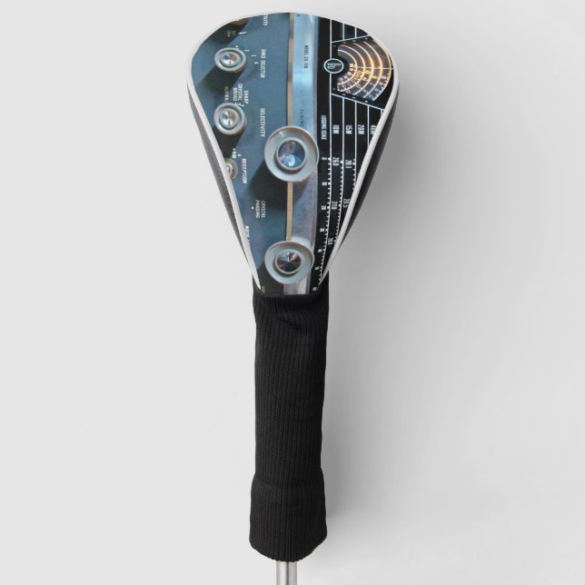 Vintager Kurzer Wave-Funkempfänger Golf Headcover (Vorderseite)