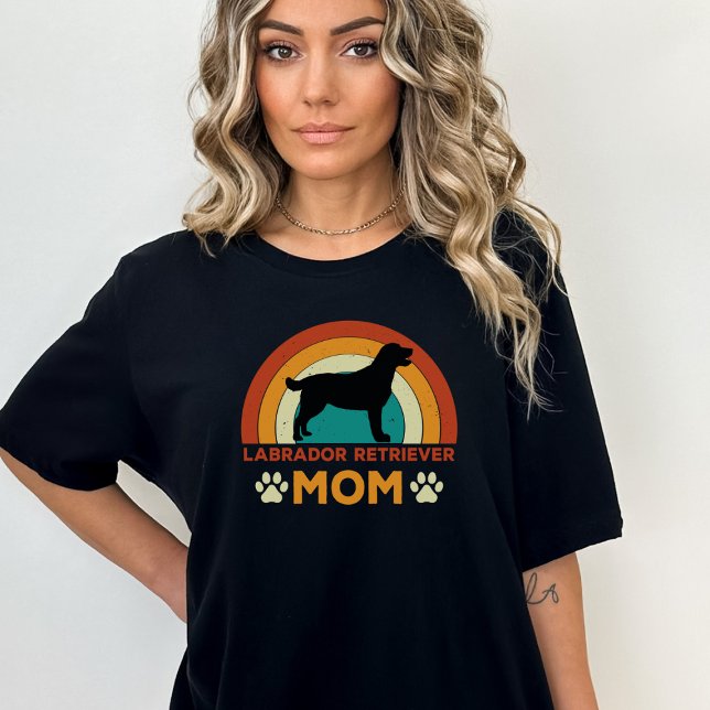 Vintager Labrador Retriever Mama Sunset T-Shirt (Von Creator hochgeladen)