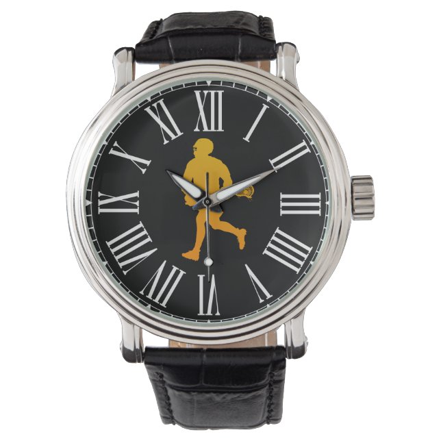 Vintager Lacrosse Player Armbanduhr (Vorderseite)