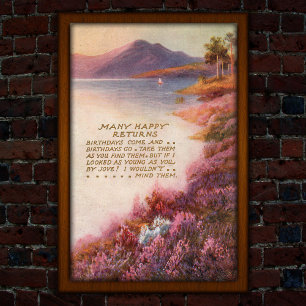 Vintager Lake District 1917 Geburtstag Poster