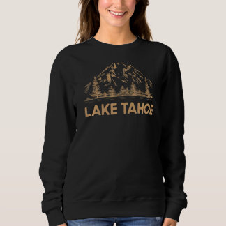 Vintager Lake Tahoe Mountain Urlaub Sweatshirt