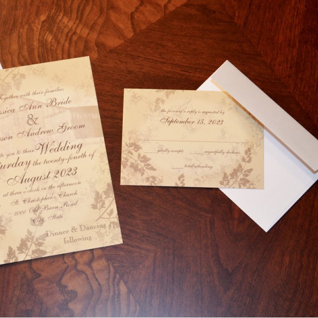 Vintager Länderausweis RSVP Karte (Von Creator hochgeladen)