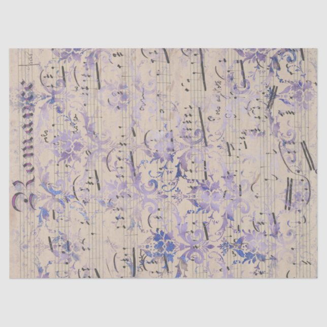 Vintager Lavendel-Decoupage Seidenpapier (Vorderseite)