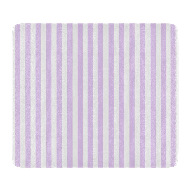 Vintager Lavendel und Streifen Schneidebrett (Vorderseite)