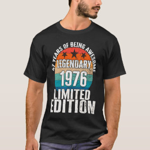 Vintager legendärer 47-jähriger Tag 1976 T-Shirt
