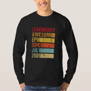 Vintager legendärer Phantastischer Epic Seit Juli T-Shirt