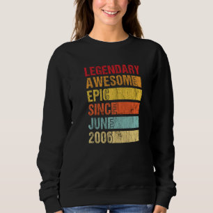 Vintager legendärer Phantastischer Epic Seit Juni Sweatshirt