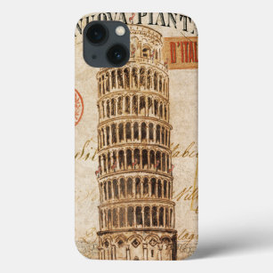 Vintager lehnender Turm von Pisa Case-Mate iPhone Hülle