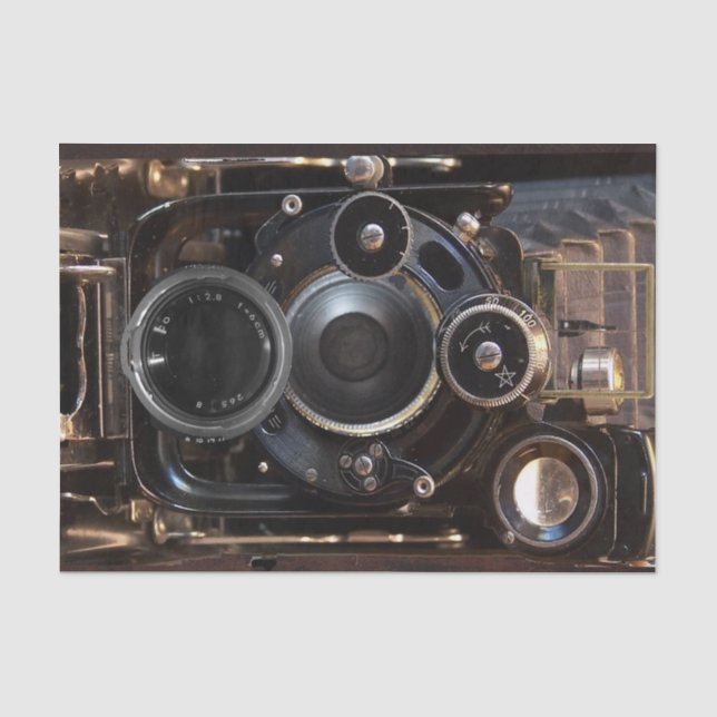 Vintager Lens-Film für antike Fotografie Seidenpapier (Vorderseite)