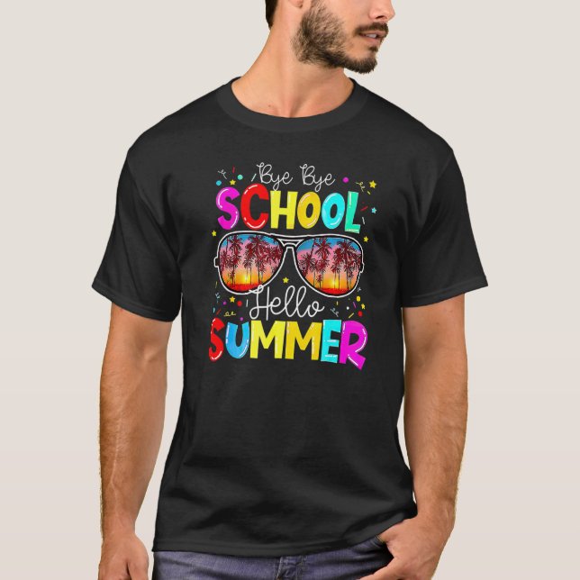 Vintager letzter Schultag im Sommer T-Shirt (Vorderseite)
