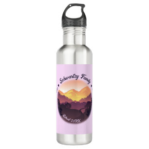 Vintager Lila Bauernhof Edelstahlflasche