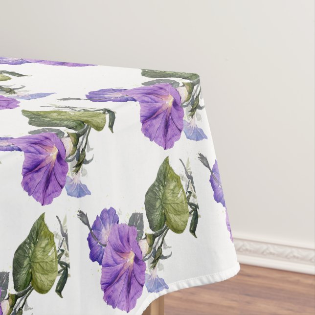 Vintager Lila Morgenruhm Tischdecke (Beispiel)