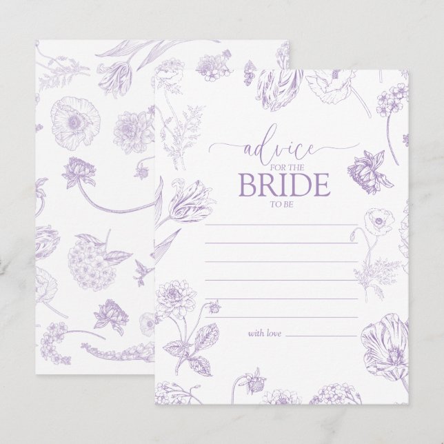Vintager Lilac Lavender Blumenberater Postkarte (Vorne/Hinten)