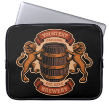 Vintager Lion Oak Barrel Personalisiert Brauerei B