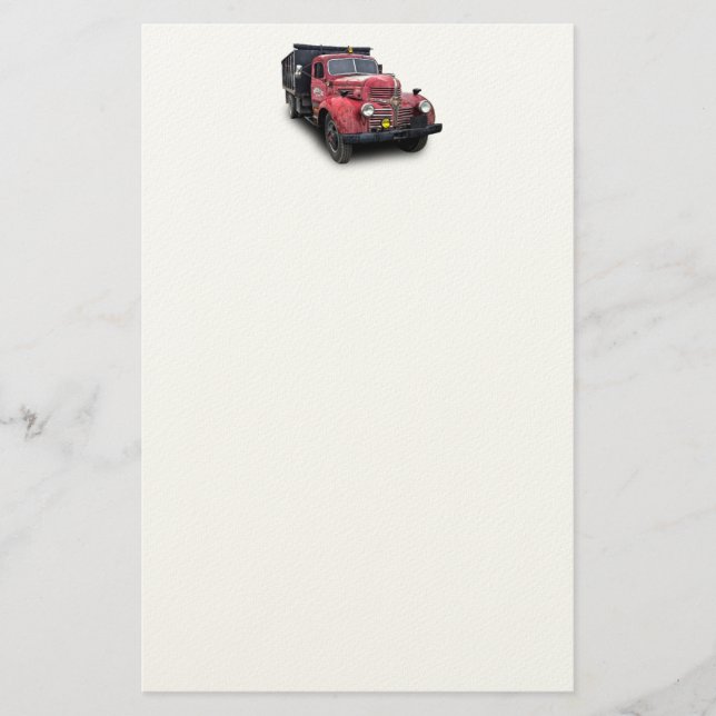 VINTAGER LKW BRIEFPAPIER (Vorderseite)