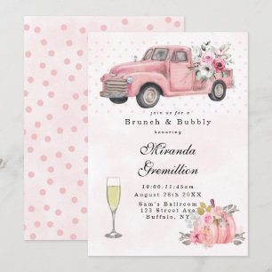 Vintager LKW-Brunch und Bubbly Einladung