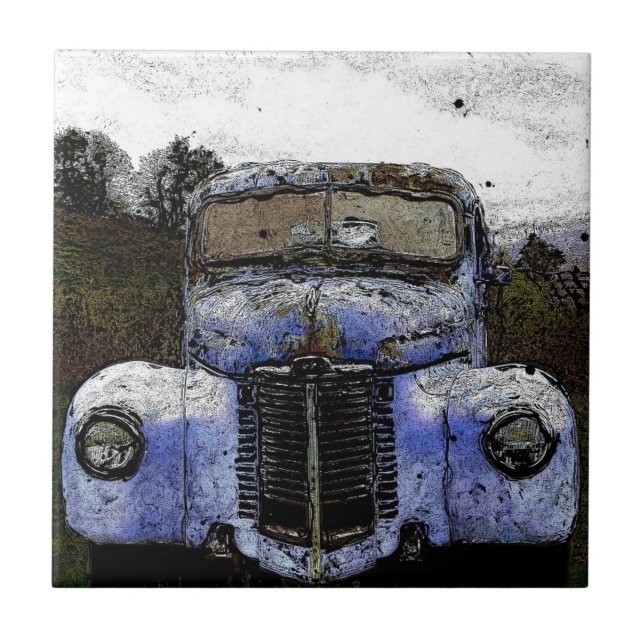 Vintager LKW Fliese (Vorderseite)