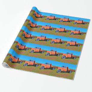 Vintager LKW Geschenkpapier
