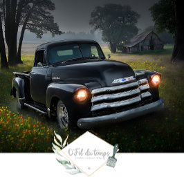 Vintager Lkw in den Meadows und Stallungen Seidenpapier