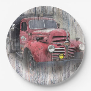 VINTAGER LKW PAPPTELLER