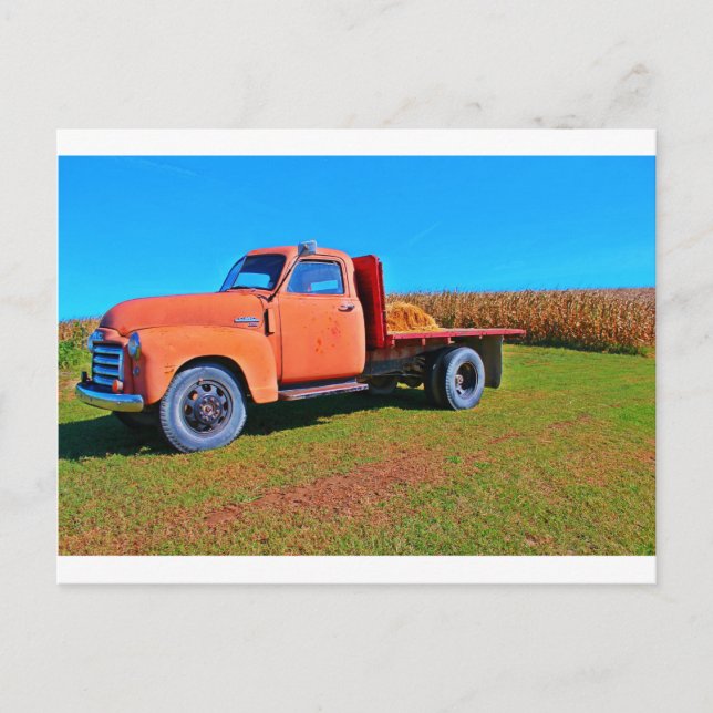 Vintager LKW Postkarte (Vorderseite)
