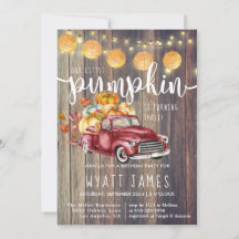 Vintager LKW Rustikaler Barnwood Herbst Geburtstag