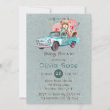 Vintager LKW Teddy Bear Babydusche