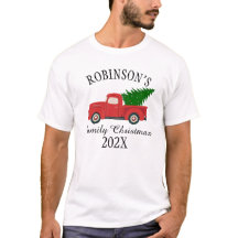 Vintager LKW Tree Familie Weihnachten Personalisie