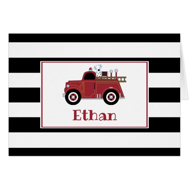 Vintager LKW Vielen Dank Hinweis (Vorderseite (Horizontal))