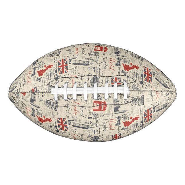 Vintager Londoner Fußball Football (Vorderseite)