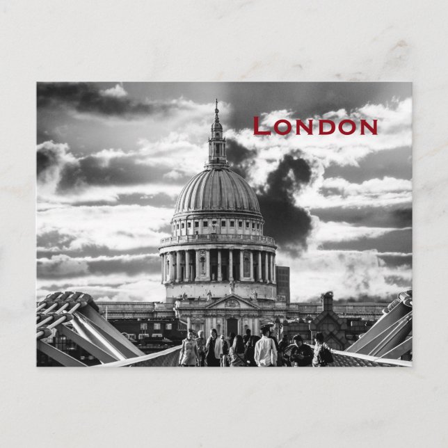 Vintager Londoner Tourismus Postkarte (Vorderseite)