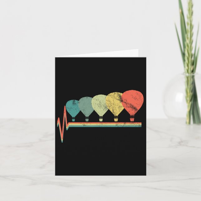 Vintager Luftballon-Pilot-Aviator Karte (Vorderseite)