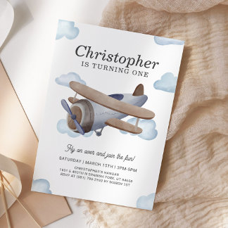 Vintager Luftfahrt-Starterpartei Einladung