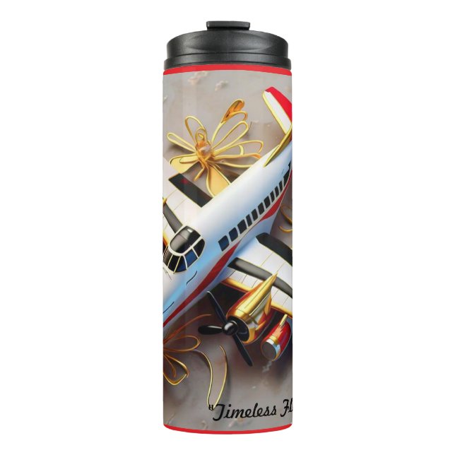 "Vintager Luftfahrtschick" Thermosbecher (Vorderseite)